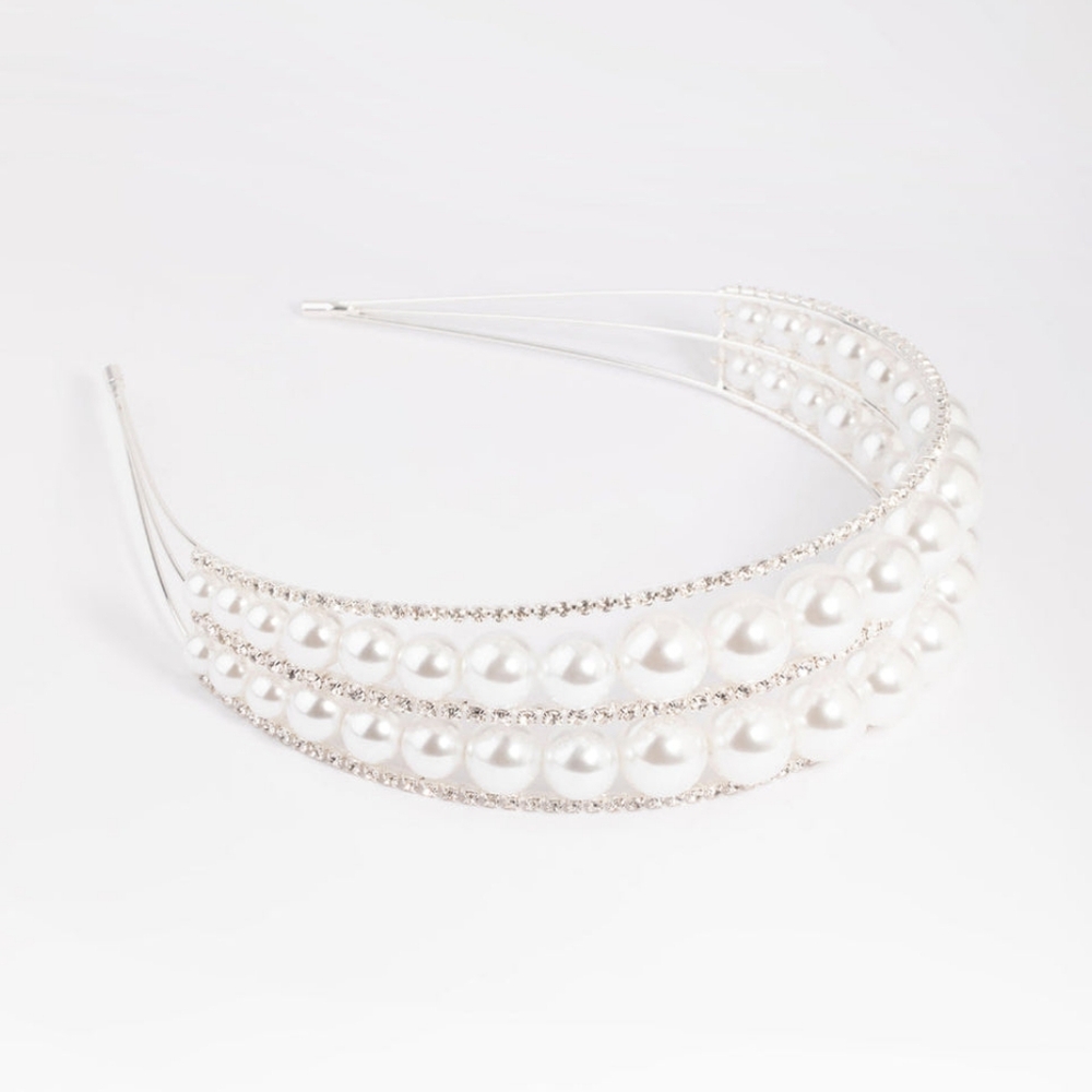 Lovisa 2 layer pearl headband